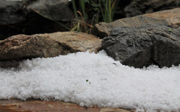 Driving in Hail Storm